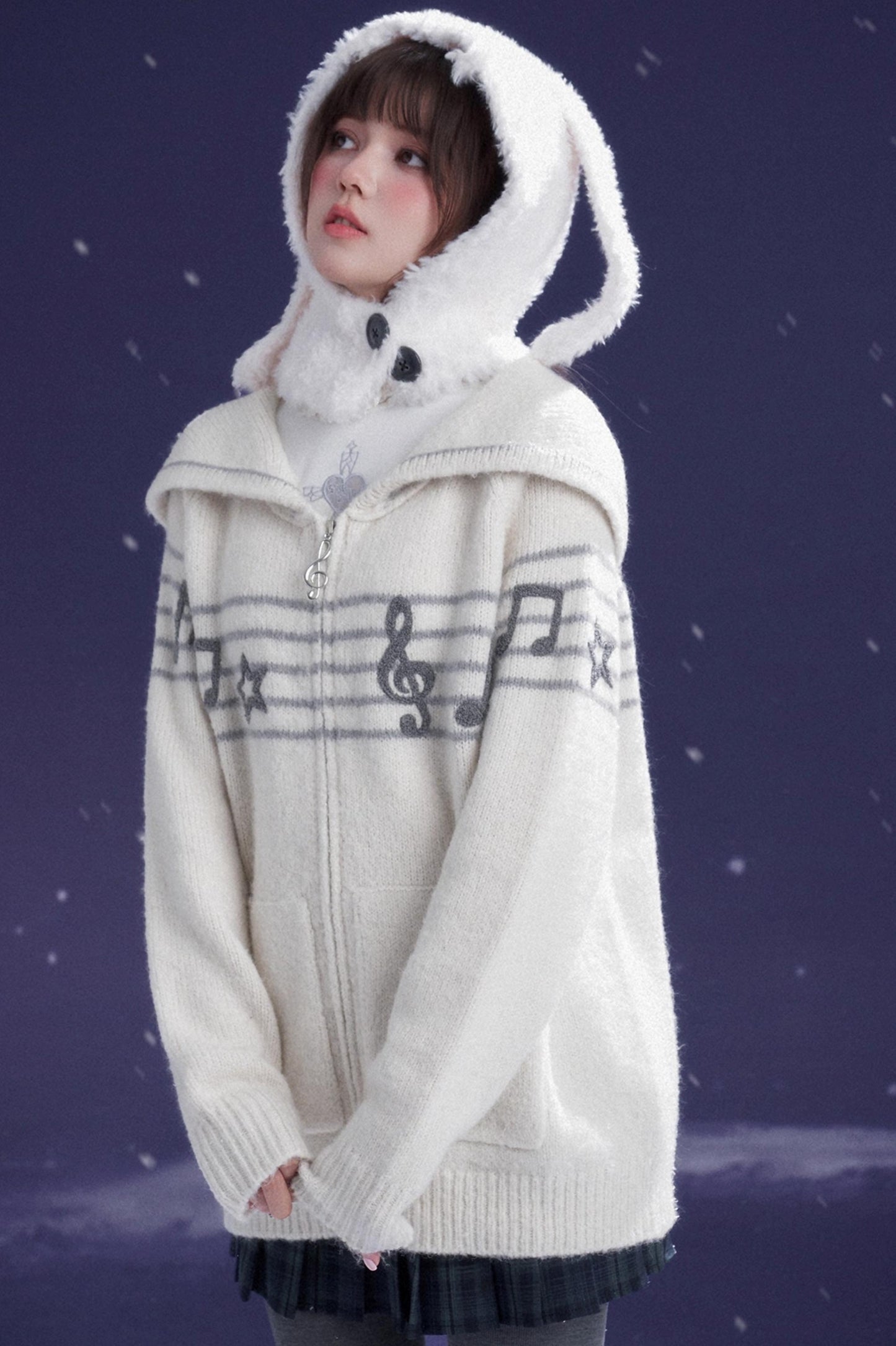 Sweet Cool Lapel Knit Sweater