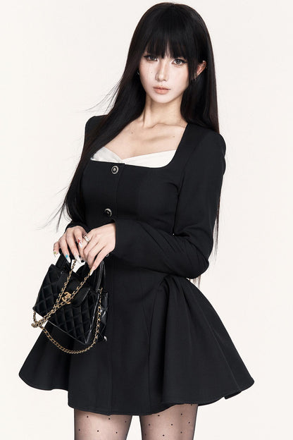 French Temperament Puffy Skirt Dress