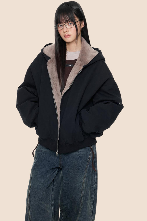 Baumwolle Retro Kapuzenjacke