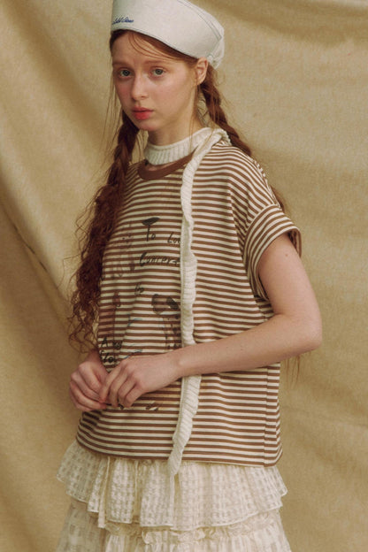 Casual Crewneck Printed T-Shirt