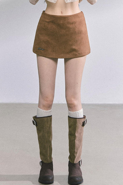 Autumn Woolen Suit Skirt Set-Up