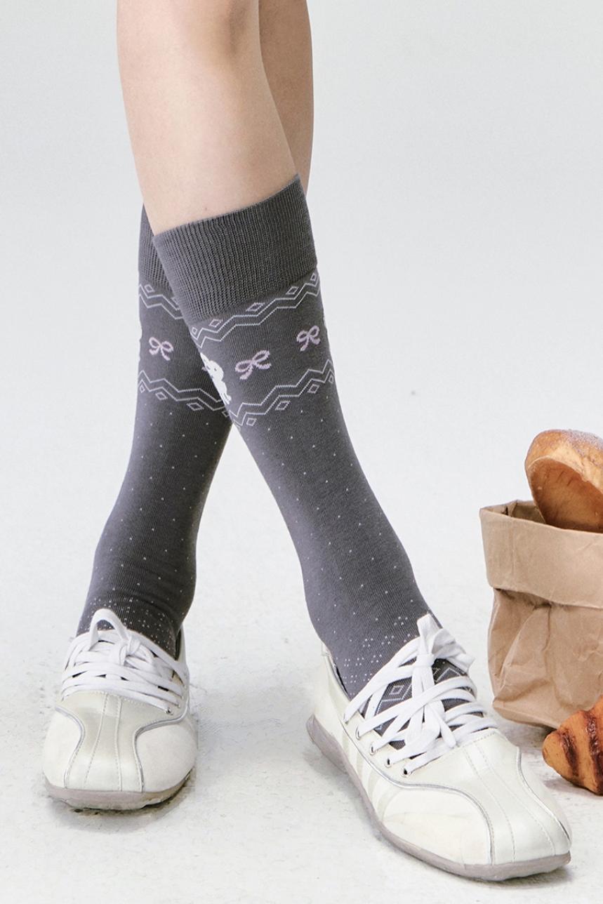 Little Rabbit Knitted Socks