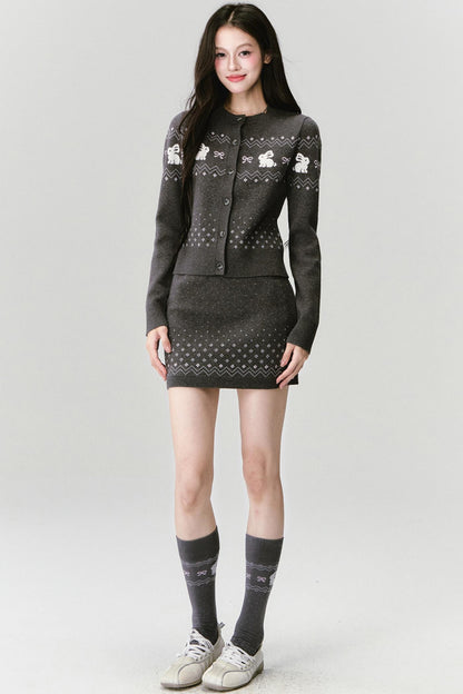 Little Rabbit Knitted Socks