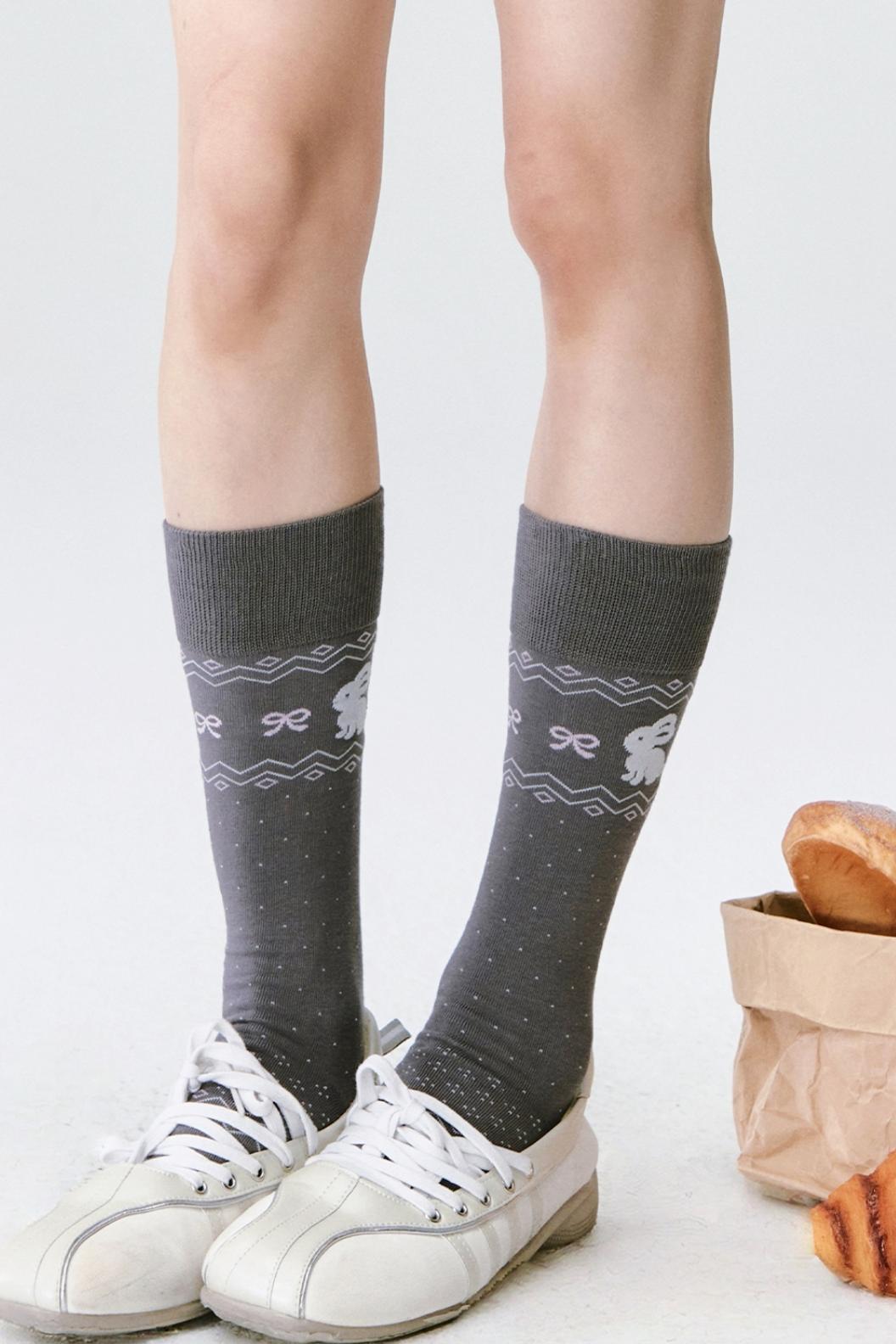 Little Rabbit Knitted Socks