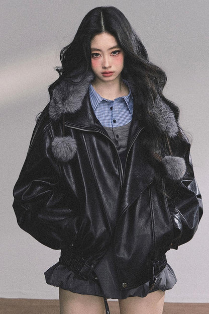 Autumn Plaid Knitted Polo Shirt