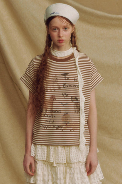 Casual Crewneck Printed T-Shirt