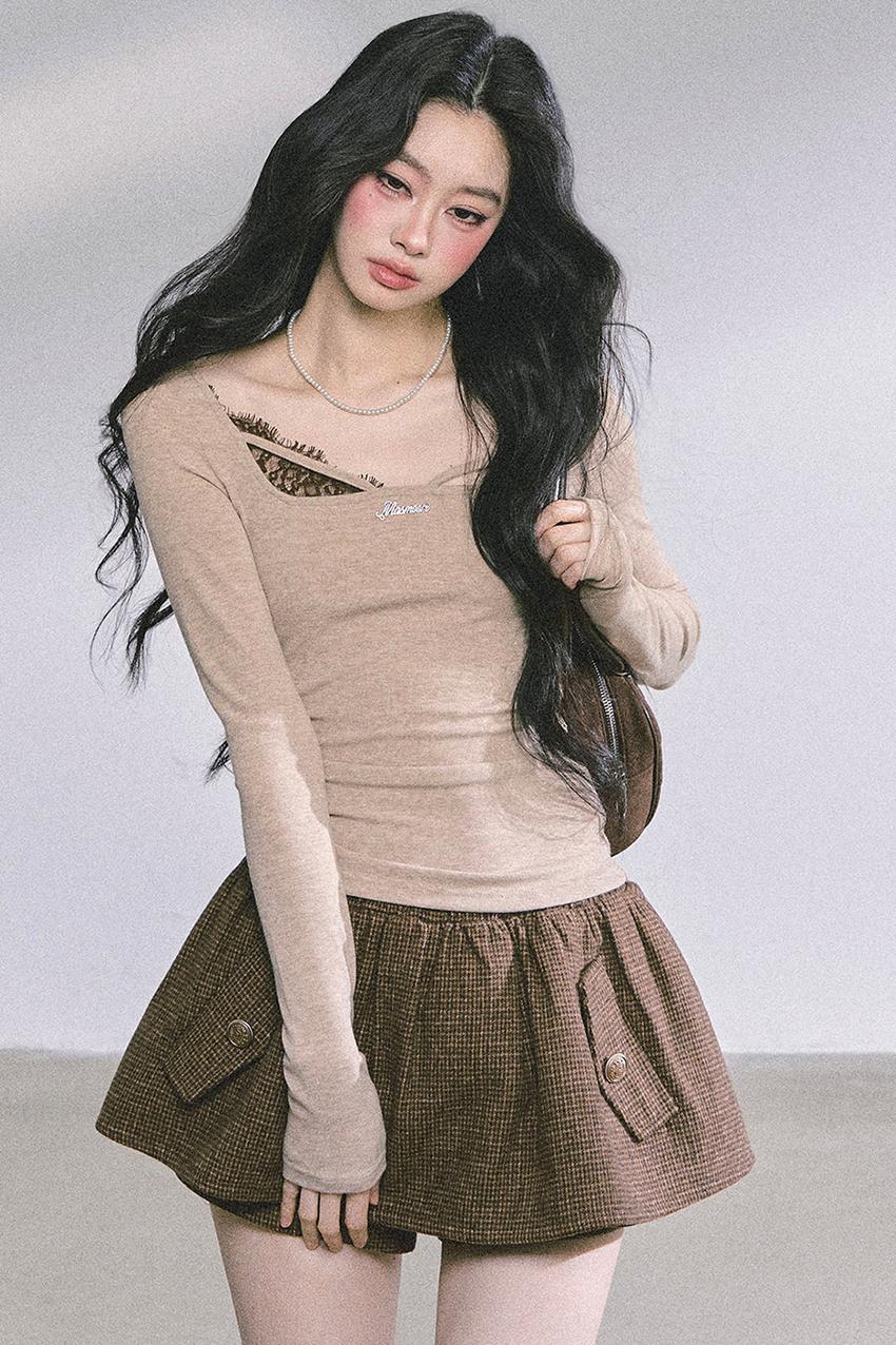 Wisdom Lace Long-Sleeved T-Shirt