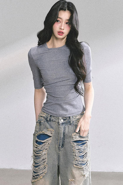 Autumn Butterfly Lace T-shirt