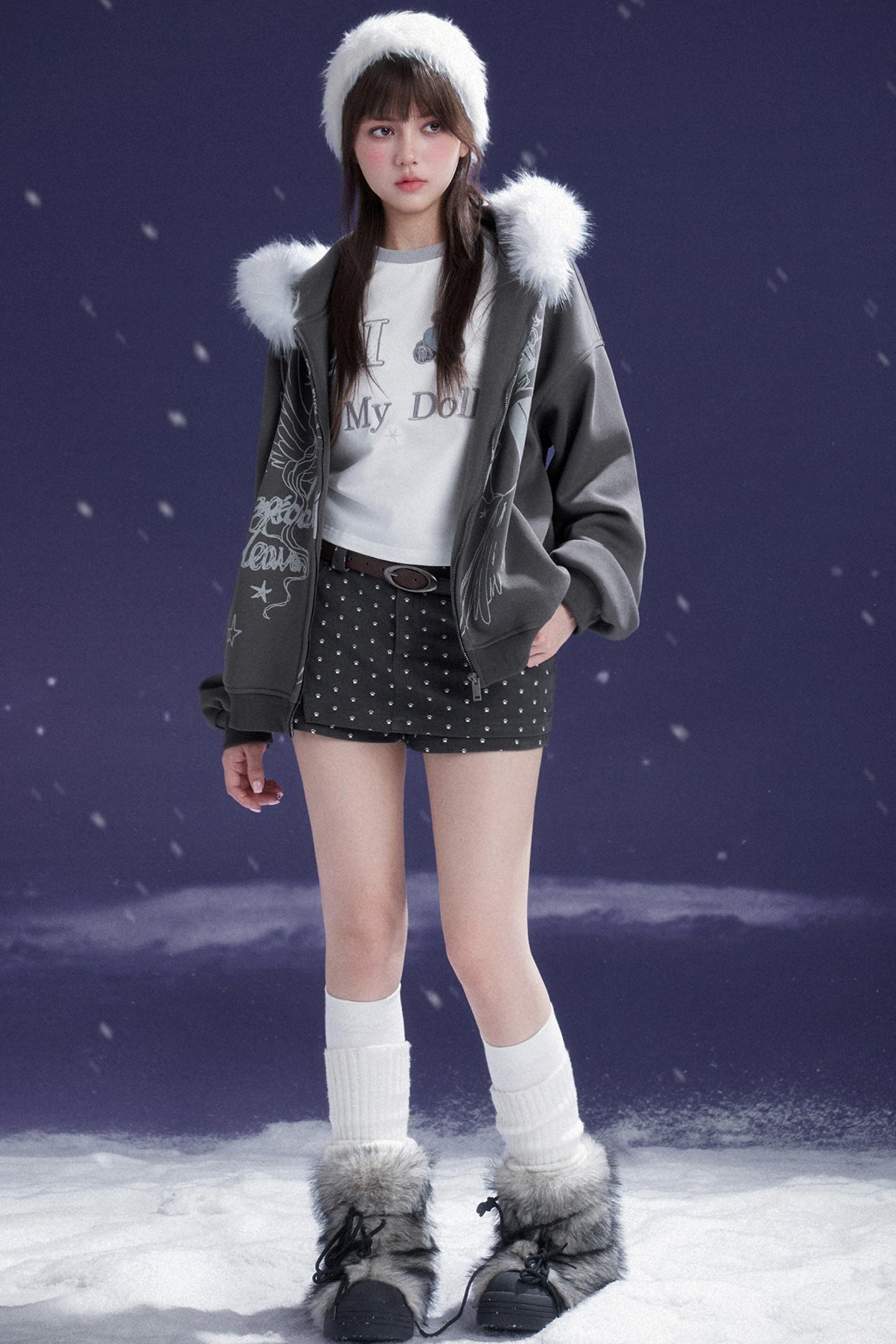 Corduroy Culotte Pants