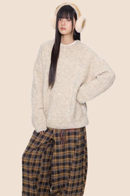 Vintage Knitted Crew Neck Sweater