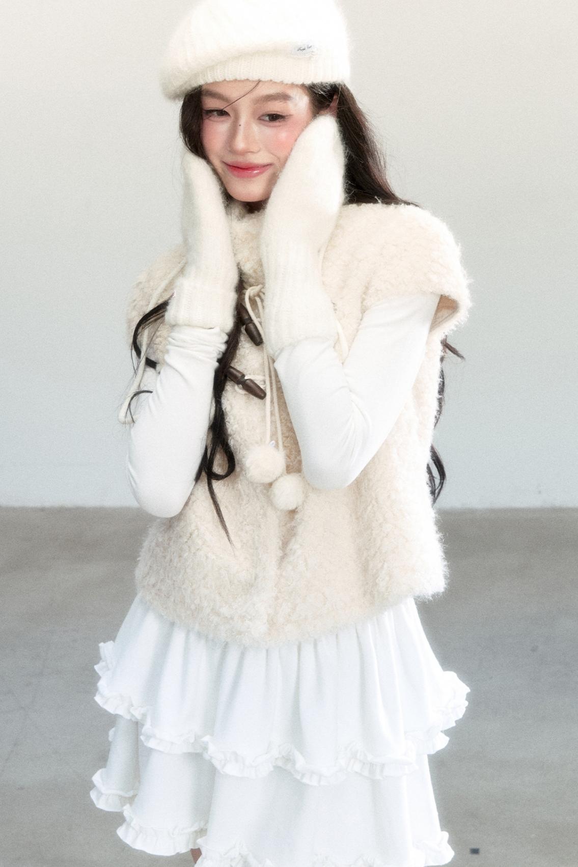 Fragile Holiday Fur Vest