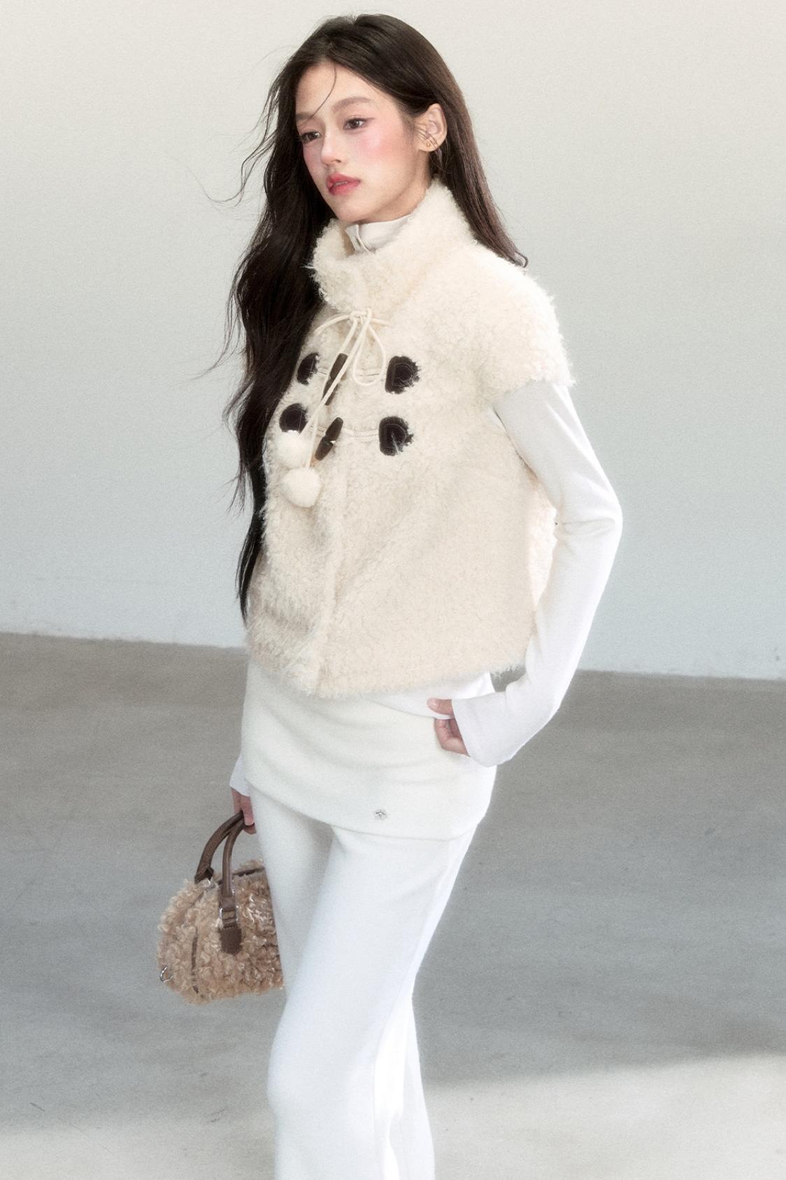 White Lace Bootcut Pants