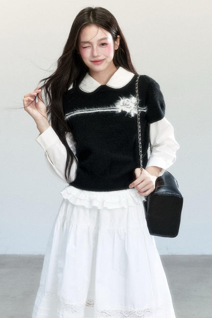 Lazy Blossom Knit Top