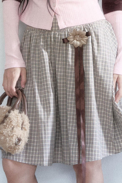 Fragile Flower Midi Skirt