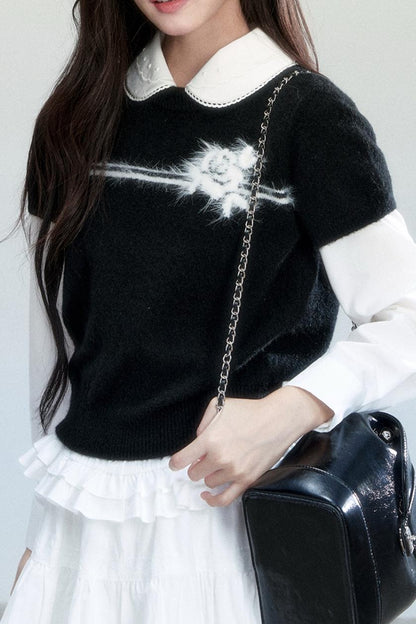 Lazy Blossom Knit Top