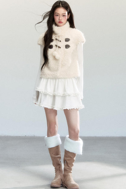 Fragile Holiday Fur Vest