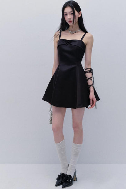 Elegant Satin Midi Dress