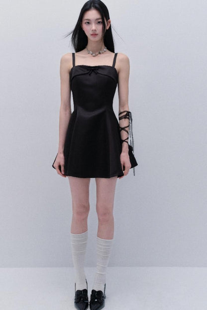 Elegant Satin Midi Dress