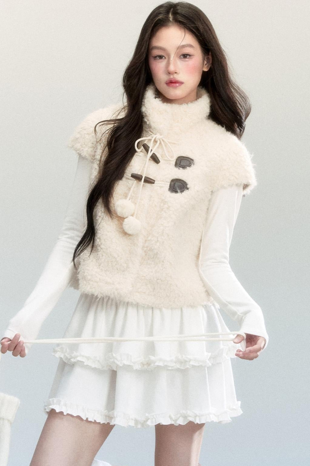 Fragile Holiday Fur Vest