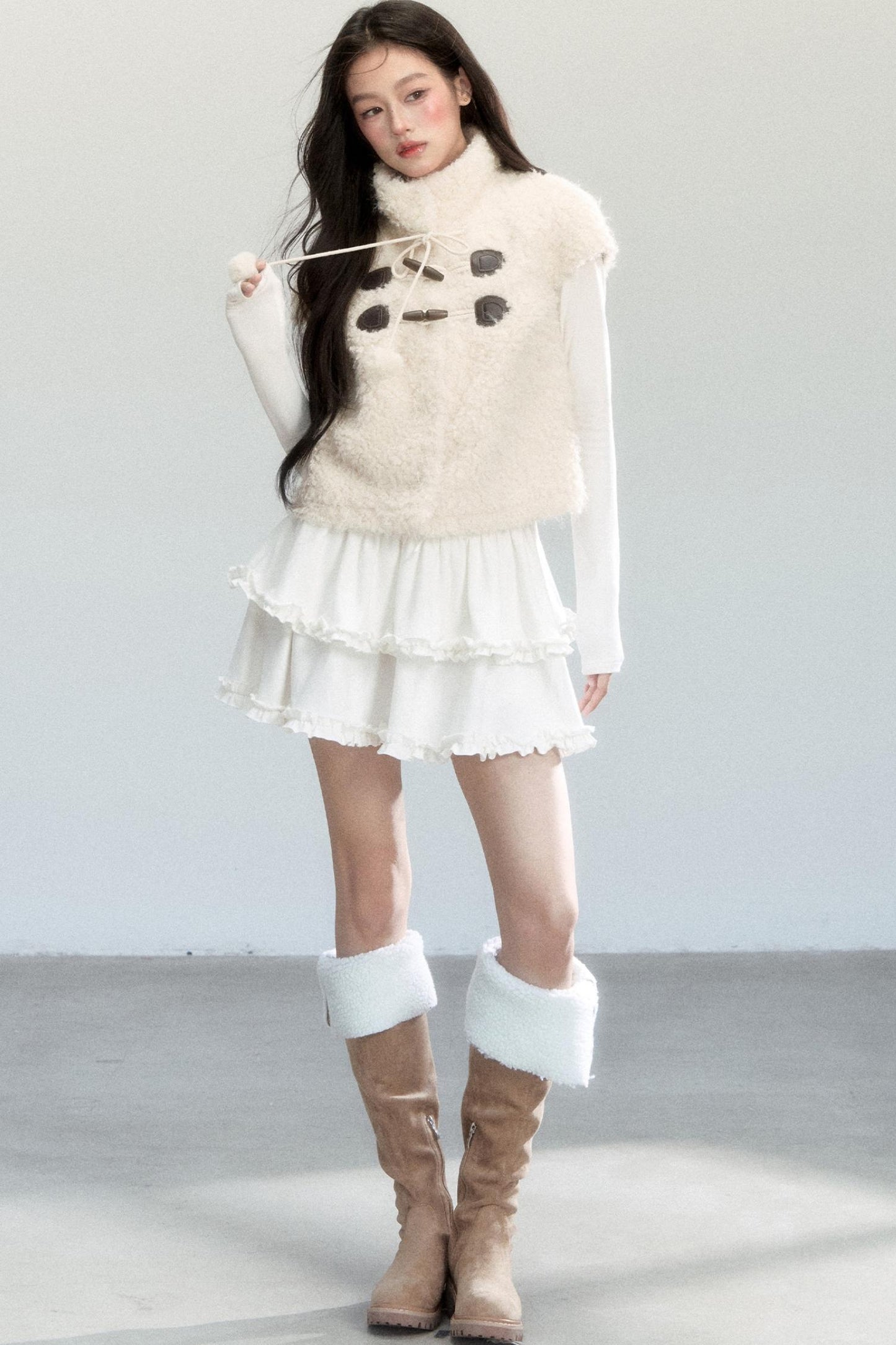 Fragile Holiday Fur Vest