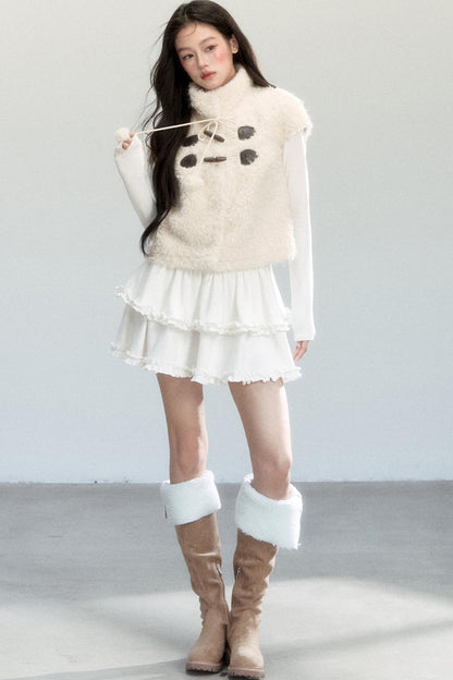 Fragile Holiday Fur Vest