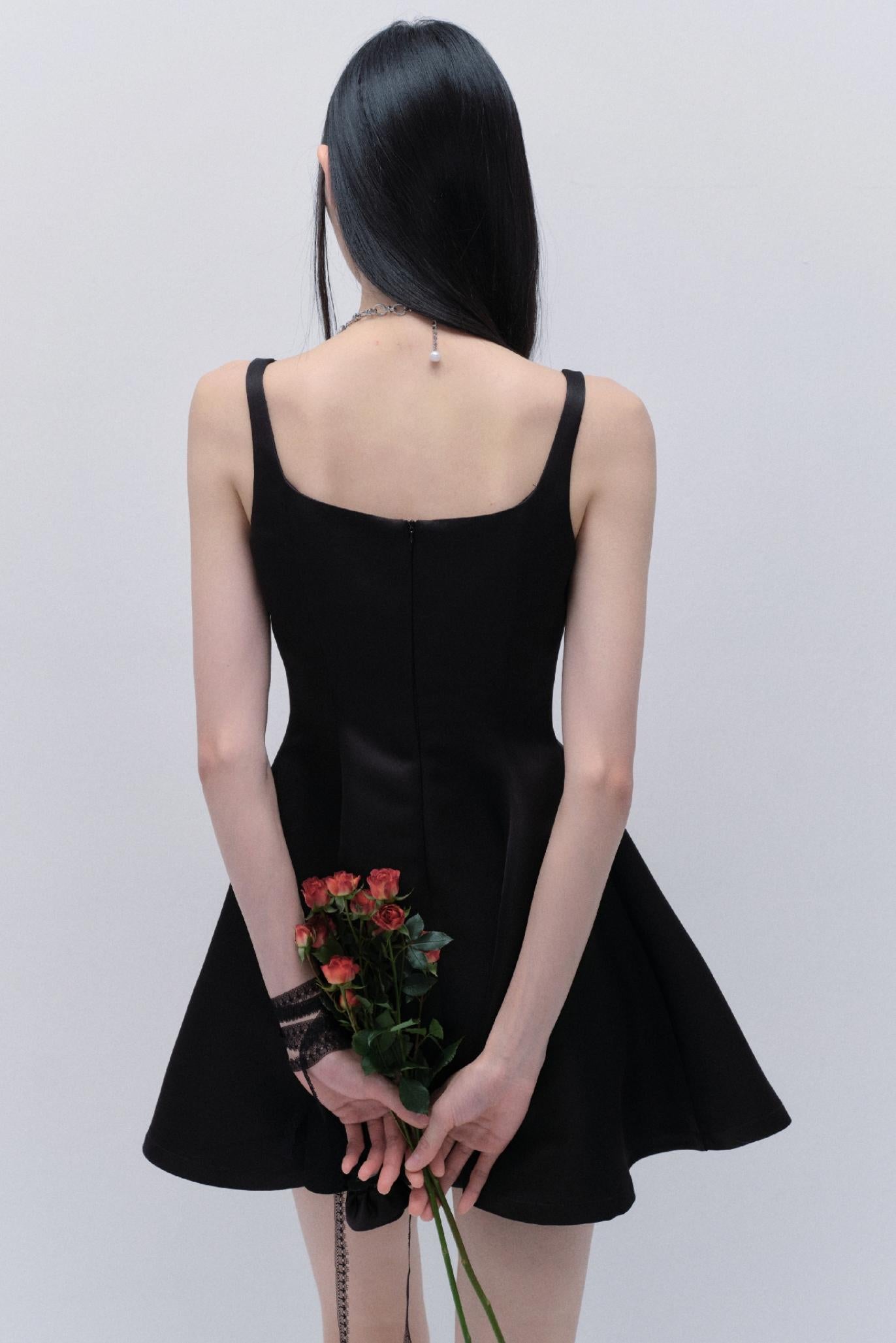 Elegant Satin Midi Dress