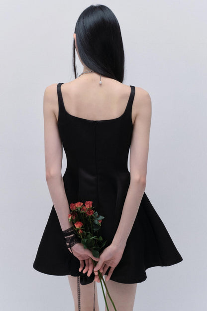 Elegant Satin Midi Dress