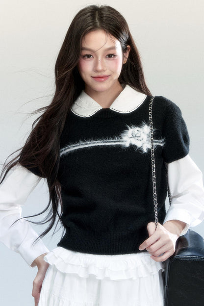 Lazy Blossom Knit Top