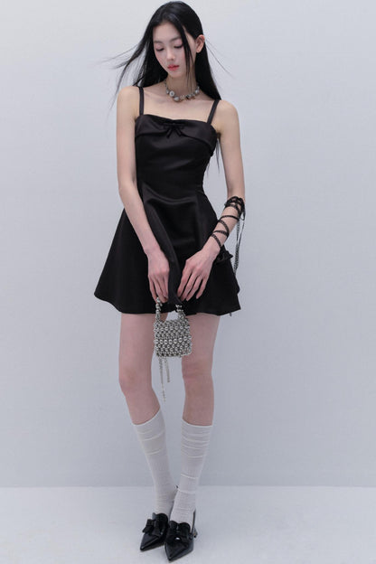 Elegant Satin Midi Dress