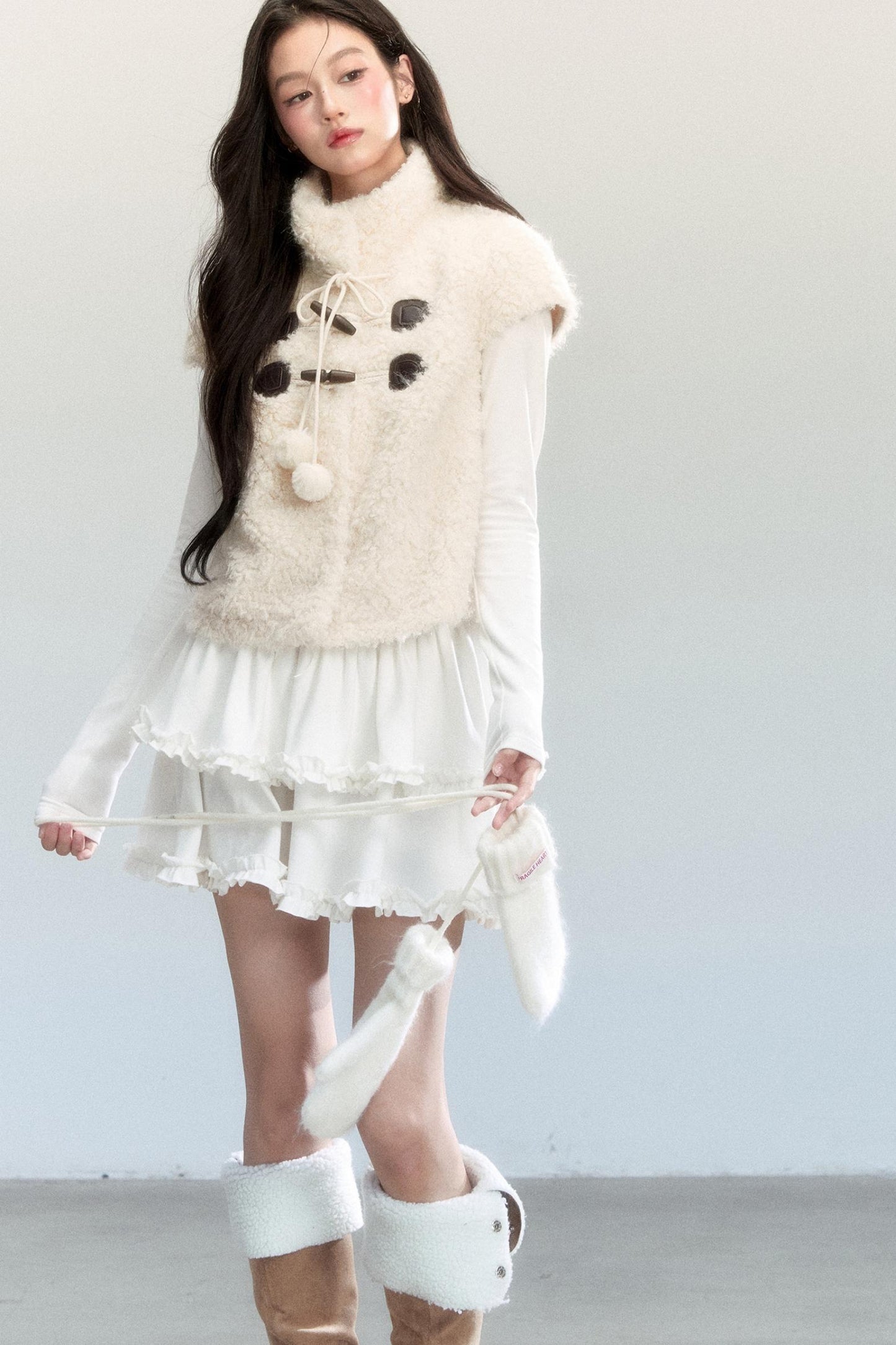 Fragile Holiday Fur Vest