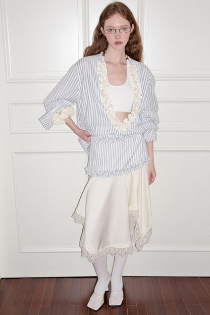 Wandering Blue Striped Blouse