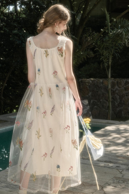 Galaxy Dandelion Halter Dress