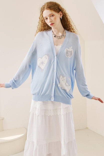 Soft Apple Design Cardigan