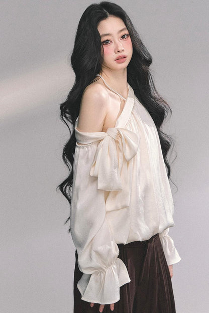 French Bow Plaid Shirt