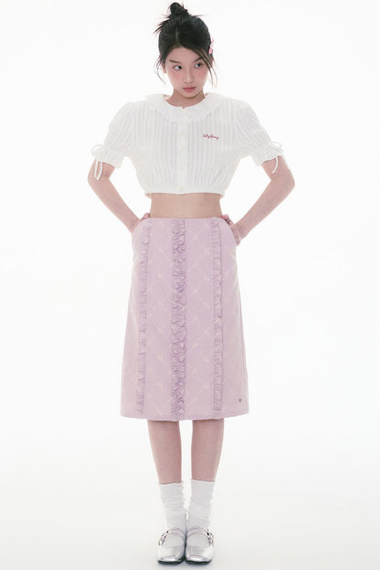 Lush Suzuran A-Line Bustier Skirt