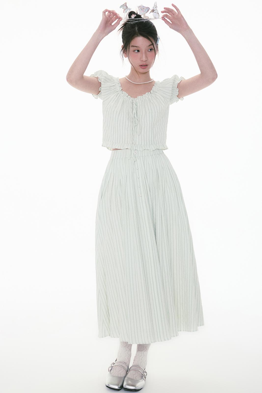 Heartwarm Holiday Relaxed Bustier Skirt