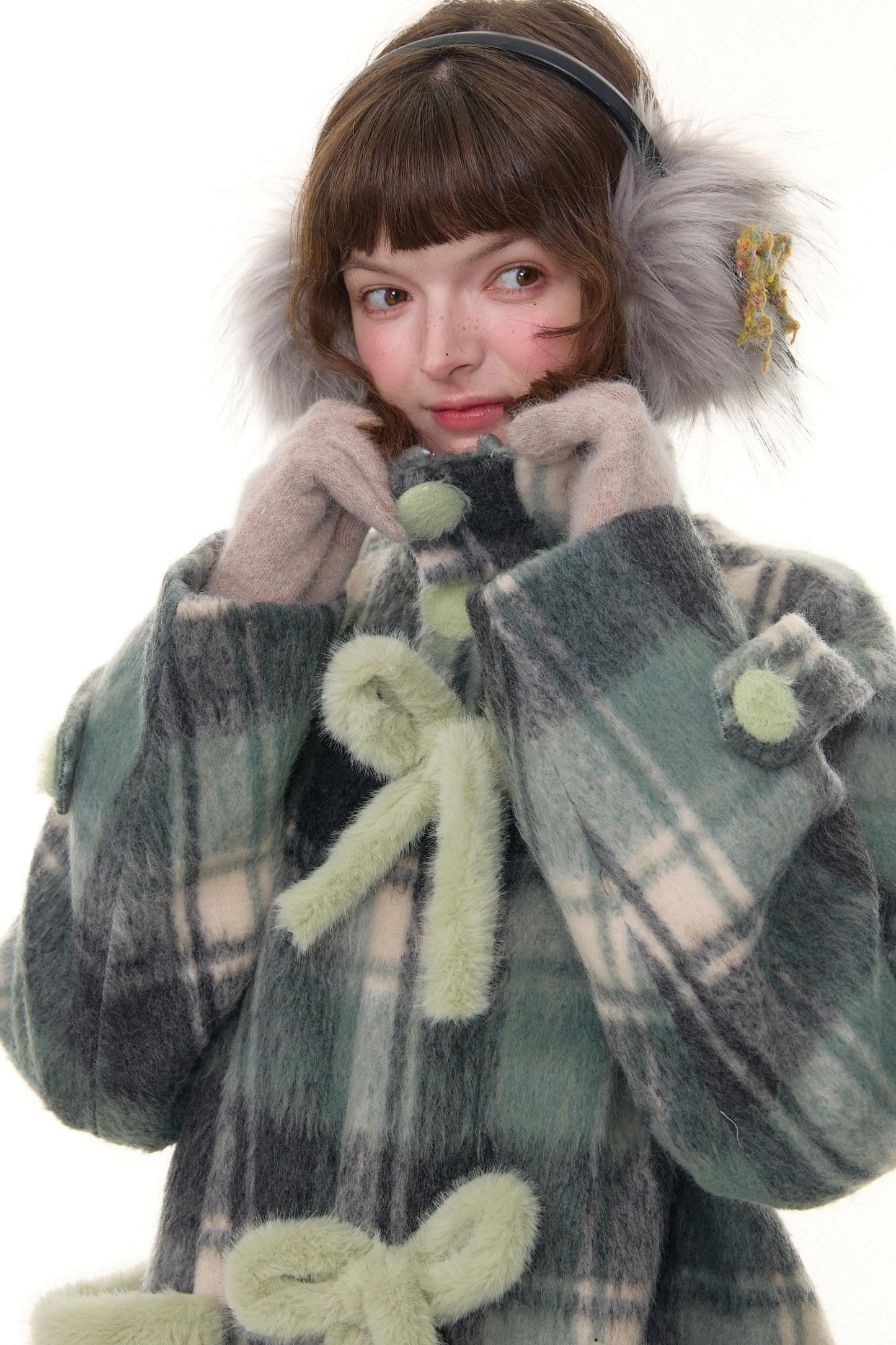 Retro Plaid Woolen Coat