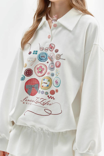 Vintage Buttoned Polo Dress