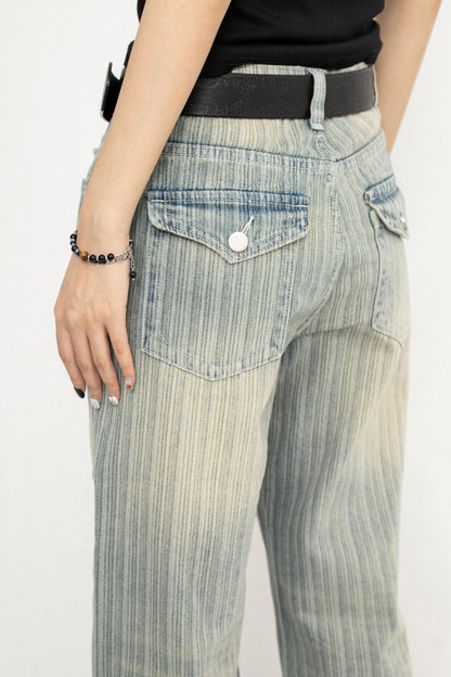 Vintage Tree Print Skinny Jeans