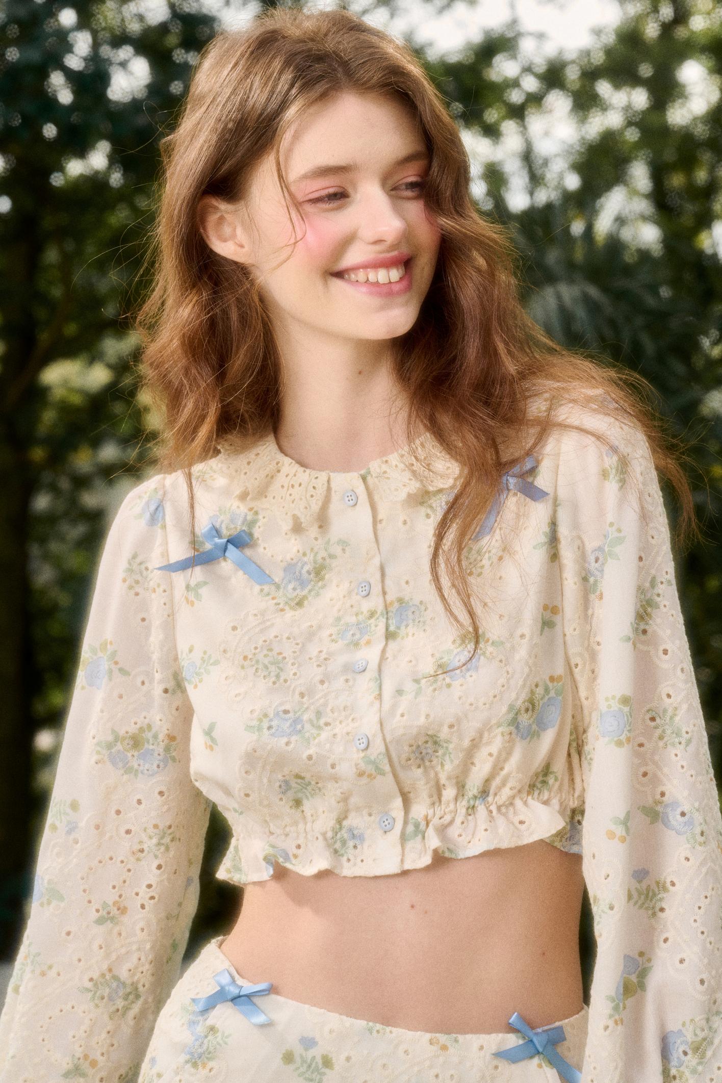 Sea Of Glass Cotton Skirt Set-Up