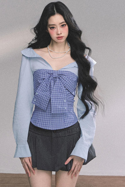 Slimming Striped Polo Shirt