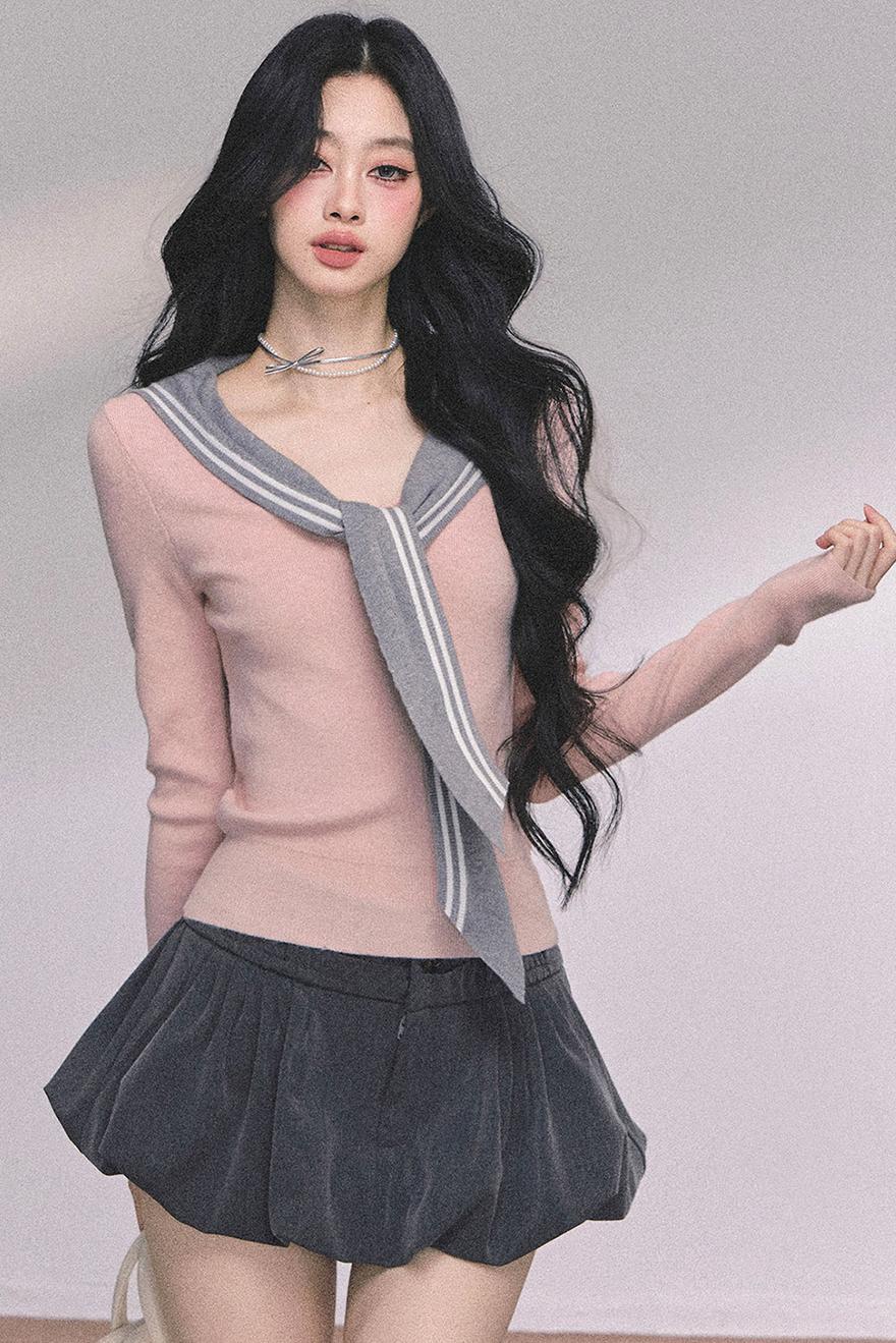 Slimming Pink Knitted Top