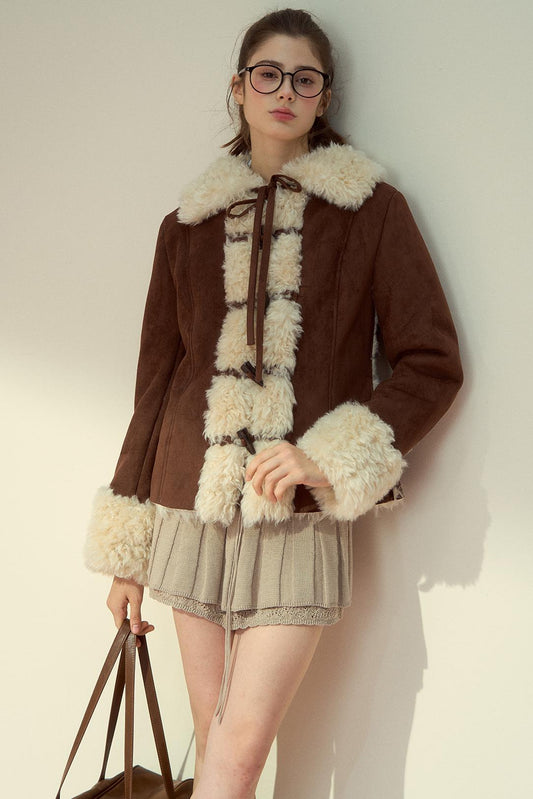 Vintage Suede Fur Jacket