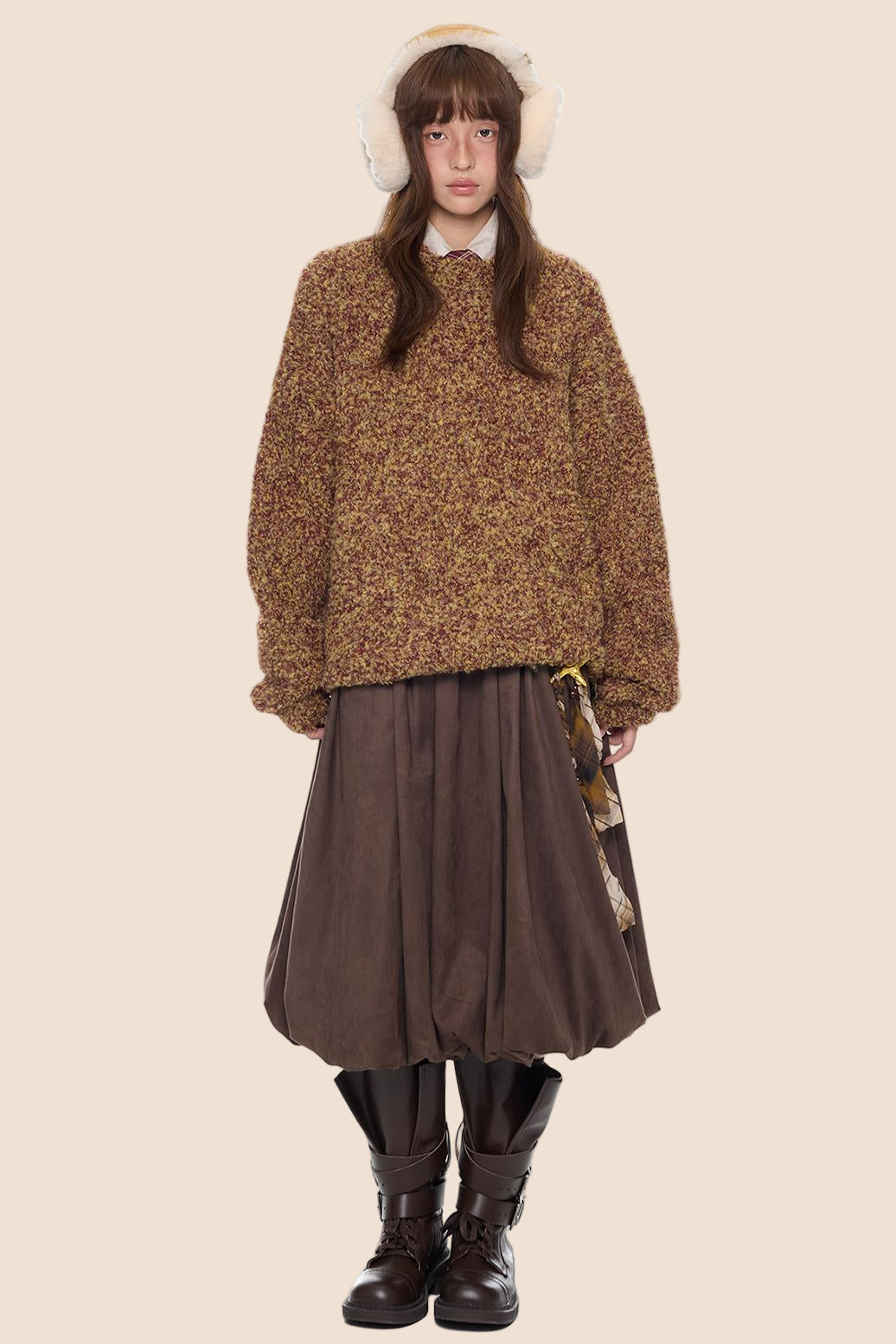 Vintage Knitted Crew Neck Sweater