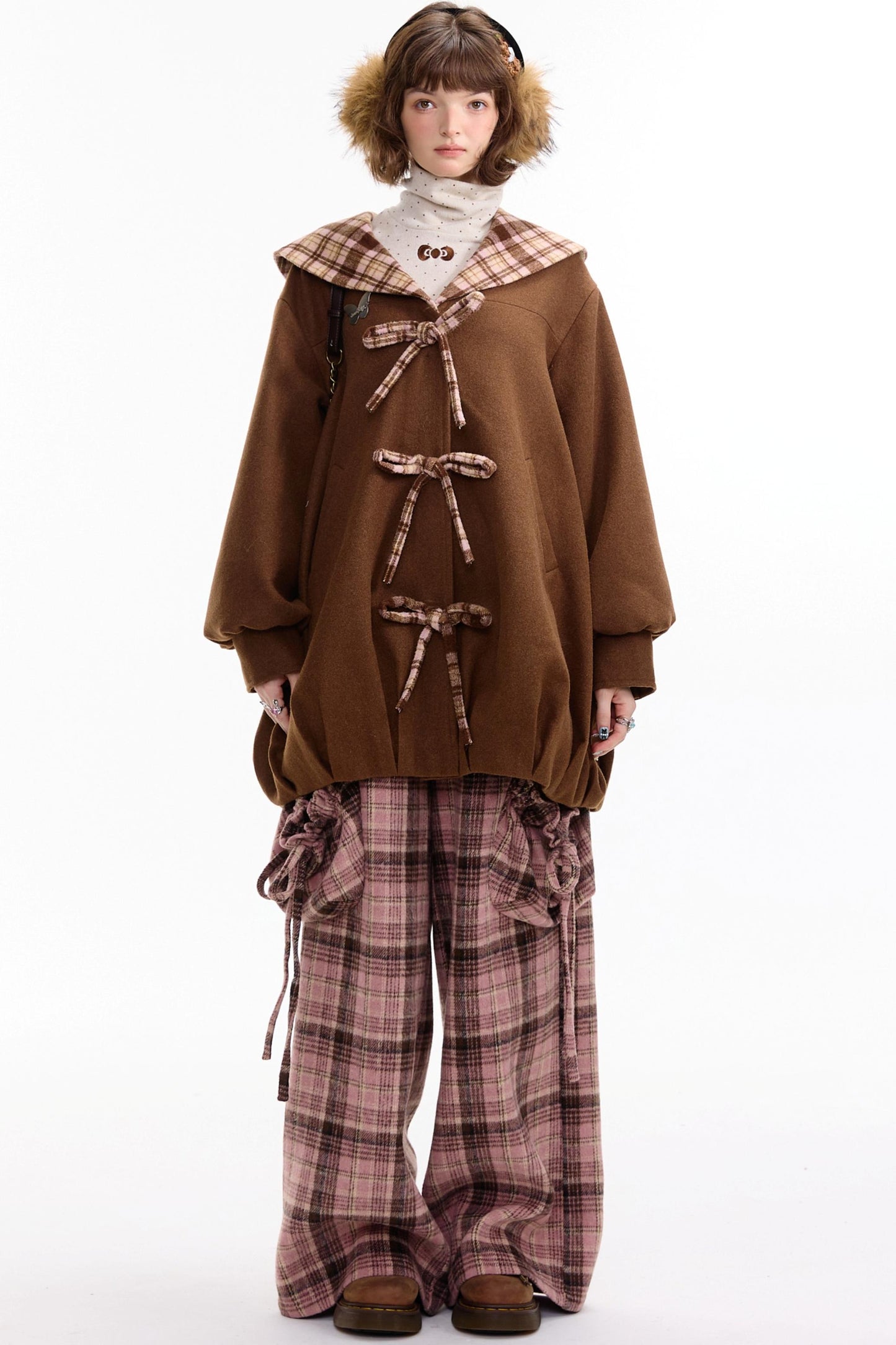 Autumn Doll Brown Woolen Coat