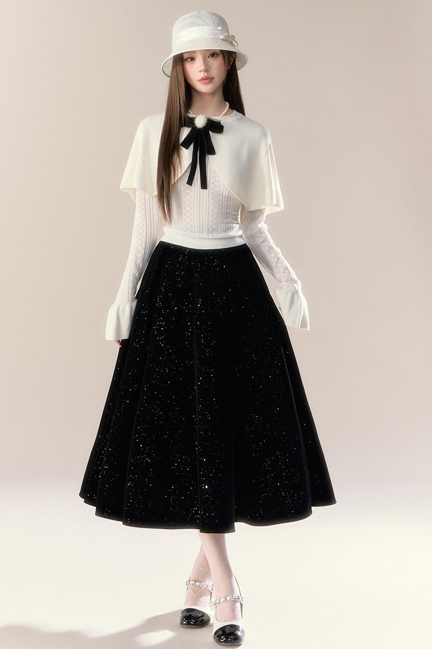 French Temperament Knit Two-Piece Set