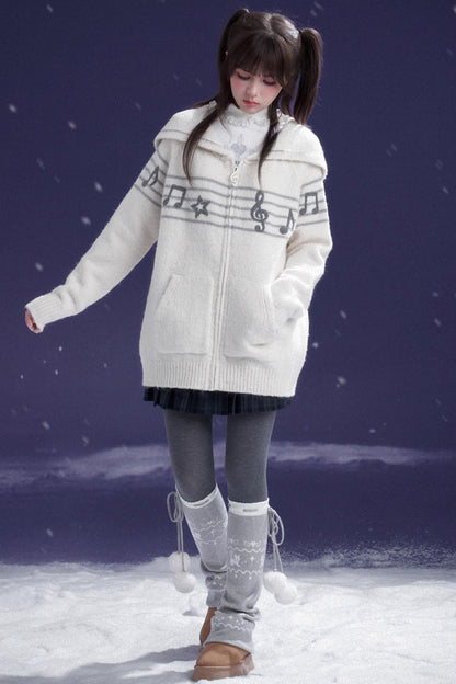 Sweet Cool Lapel Knit Sweater