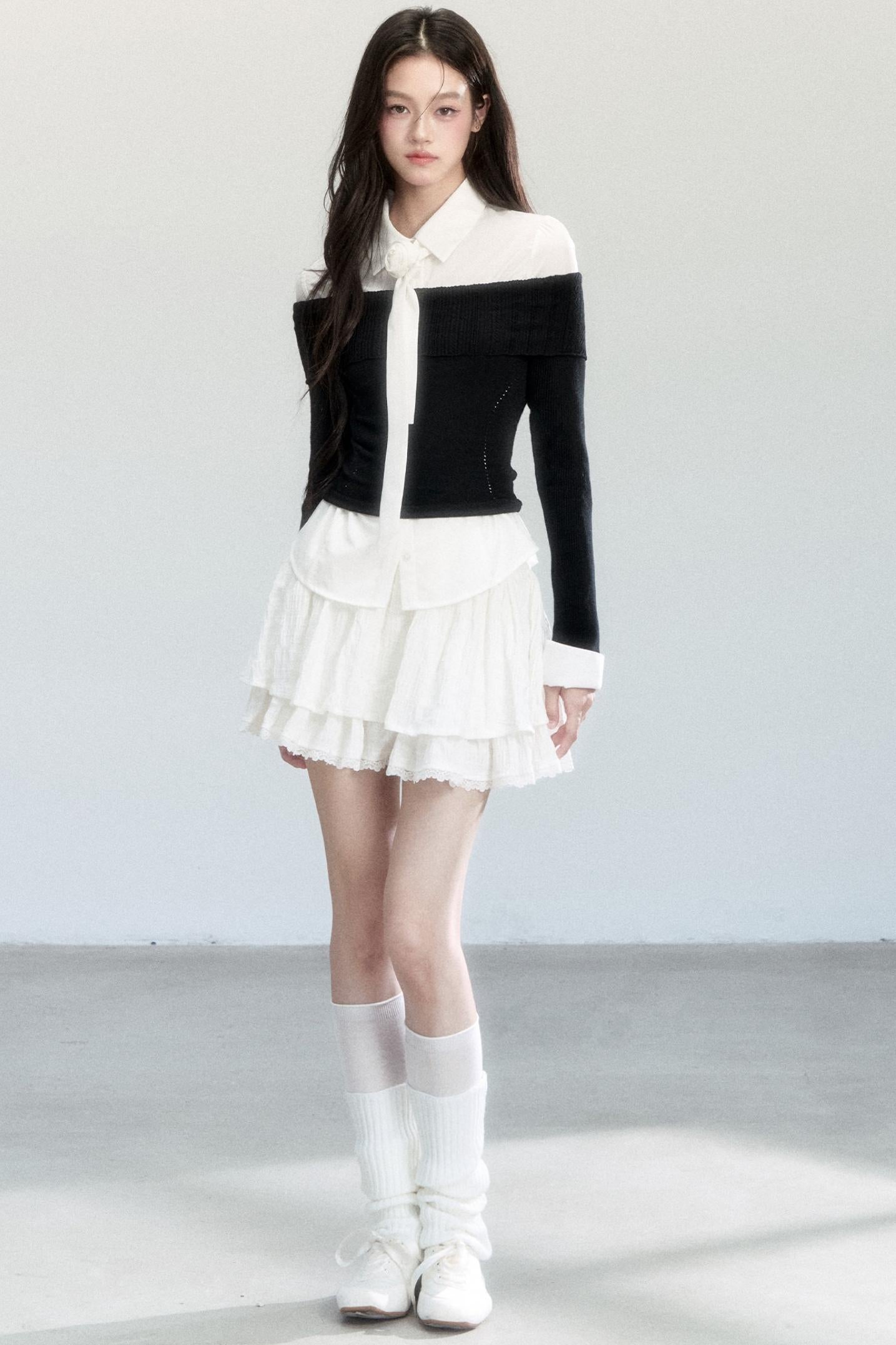 Fragile Layered Knit Top