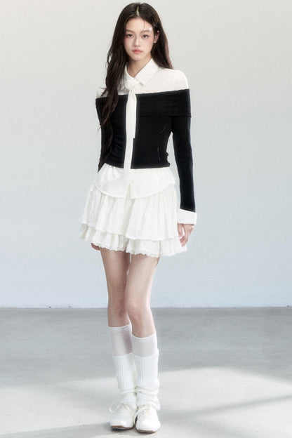 Fragile Layered Knit Top