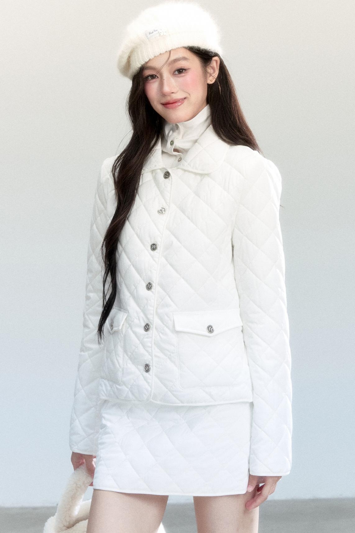 Classic Diamond Plaid Cotton Suit Coat Set-Up